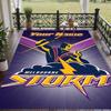 Custom Text Printed Rug Melbourne Storm Non Slip Floor Carpet For Home Room Decor
