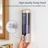 Wall-mount 320ml*1 Single Bathroom Hand Sanitizer Shower Shampoo Dispenser Manual Refillable Liquid Soap Dispenser Eco Friendly