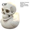 Study Room Desk Accessory 3D Printed Skull Duck Ornament, Gothic Figurine, Creative Office Counter Decorative Piece Halloween Decor for Home