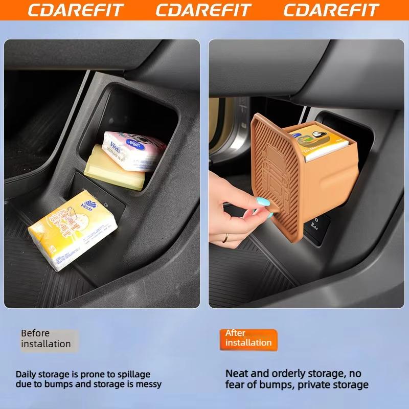 Для Chery ICAUR V27 ICAR V27 2026 2027 Силиконовый Органайзер-Лоток для Нижнего Ящика Хранения Центральной Консоли, Скрытый Ящик под Консолью
