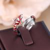 Animal Red Oil Open Carp Open Ring Simple and Fashionable Style Personalized Small Fish Open Ring