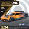 1/24 Scale Benz ONE Sports Diecast Car Model Toy, Pull Back Toy Vehicle with Sound and Light for Kids Toddler Boys Girls Gift Collection