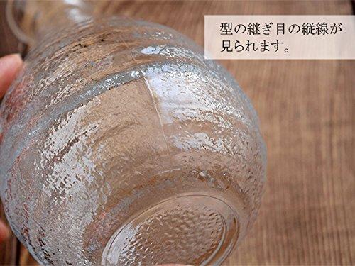 Tableware East Liquor Set Glass Sake Bottle 2 Cups Set Microwave OK Made In Japan Sake Utensils Glass Tableware Choke Cup Sake Bottle (225cc) &