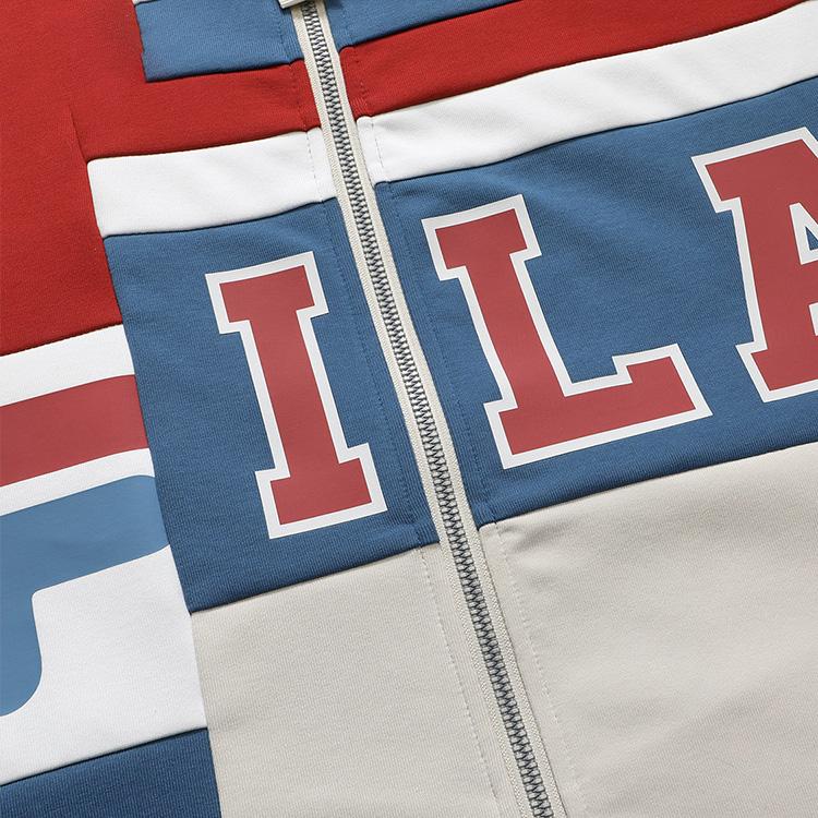 Fila X MIHARA YASUHIRO Куртка мужская в стиле ретро с цветными блоками и воротником-стойкой F11M213503F-BG