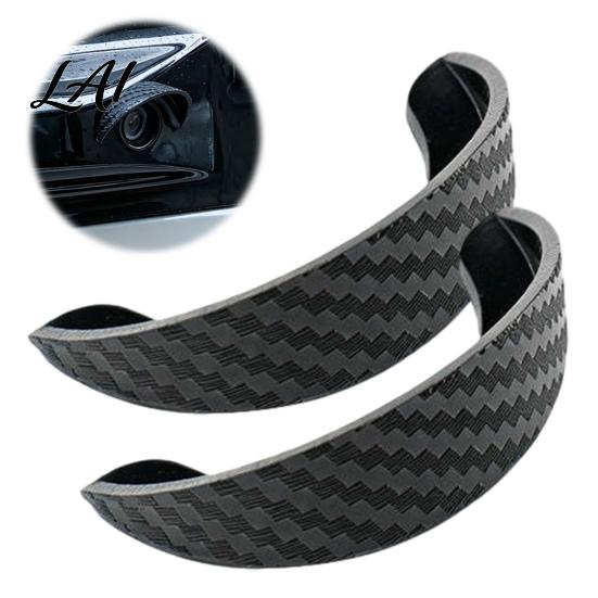 Mirror Rain Deflector Backup Camera Cover for Ford Maverick 2022-2026 Rearview Car Shield Sun Visor Shield Carbon Fiber Pattern Soft PVC Weather