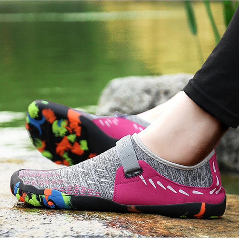 Модные уличные пятипалые пляжные водные походные вейдерсы Мужские женские универсальные амфибийные туфли для плавания Быстросохнущие повседневные туфли