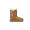 UGG Детские зимние ботинки Bailey Button II из овчины, толстые, теплые, прочные, амортизирующие, нескользящие, детские ботинки каштаново-коричневого цвета 1017400T-CHE