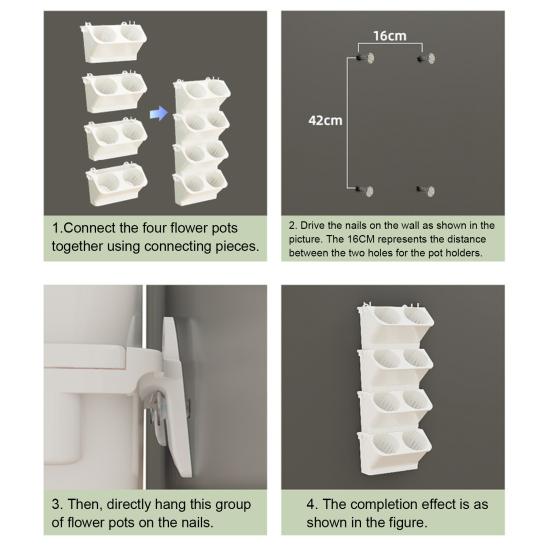 Вертикальный Сад Кашпо Подвесной Ящик для Посадки Ящик для Выращивания Овощей для Комнатных Растений Офис Домашний Декор