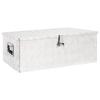 VidaXL Storage Box Silver 90x47x33.5 Cm Aluminium 152254
