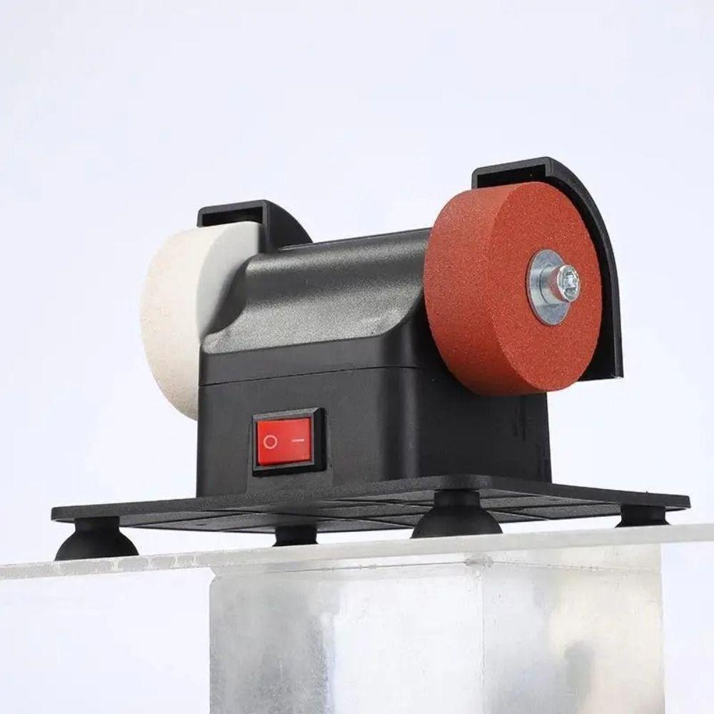 Shock Absorption Tabletop Grinding Polishing Machine Suction Cup Mini Bench Grinder Rust Removal
