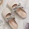 Thin Summer Heelless Lazy Evening Beautiful Bag Head Half Slippers Women Summer Wear New