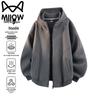 MaoRen Men's Hooded Full-Zip Casual Sweatshirt