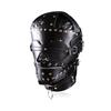 BDSM Sex Mask Adult Toys Fetish Sex Toys Slave Rivet Headgearleather Mouth Ball Blindfold