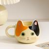 Мультяшная милая керамическая кружка с котом, креативный дизайн, персонализированная мужская и женская домашняя чашка для завтрака, молока, чая, кофе, чашки для напитков