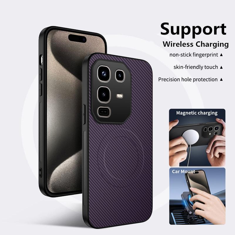 Carbon Fiber Pattern Silicone Phone Case For OPPO Reno 14 13A 12 FS 10 Pro 5G Magnetic Wireless Charging Soft Back Cover Cases
