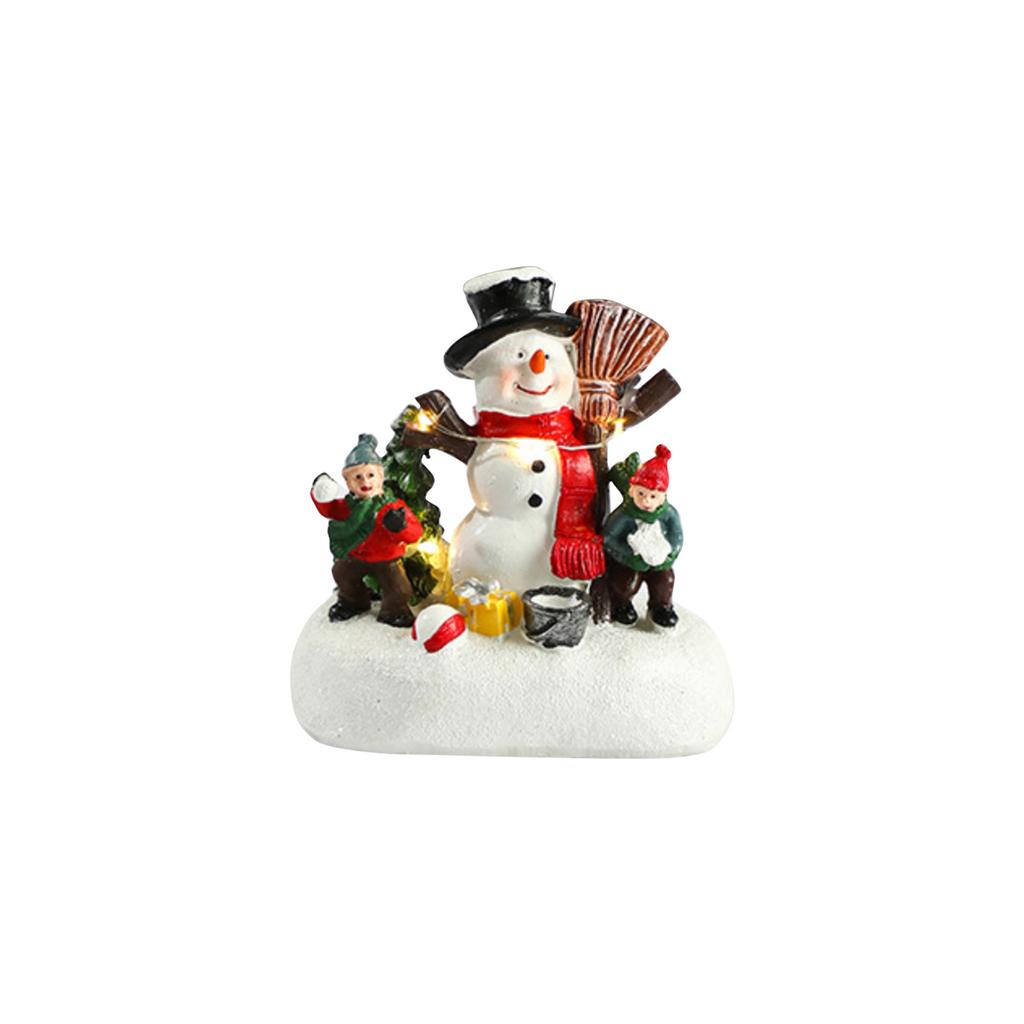 Набор фигурок снеговиков для пожилых и детей - Душевная зимняя декорация для семейного праздничного дисплея