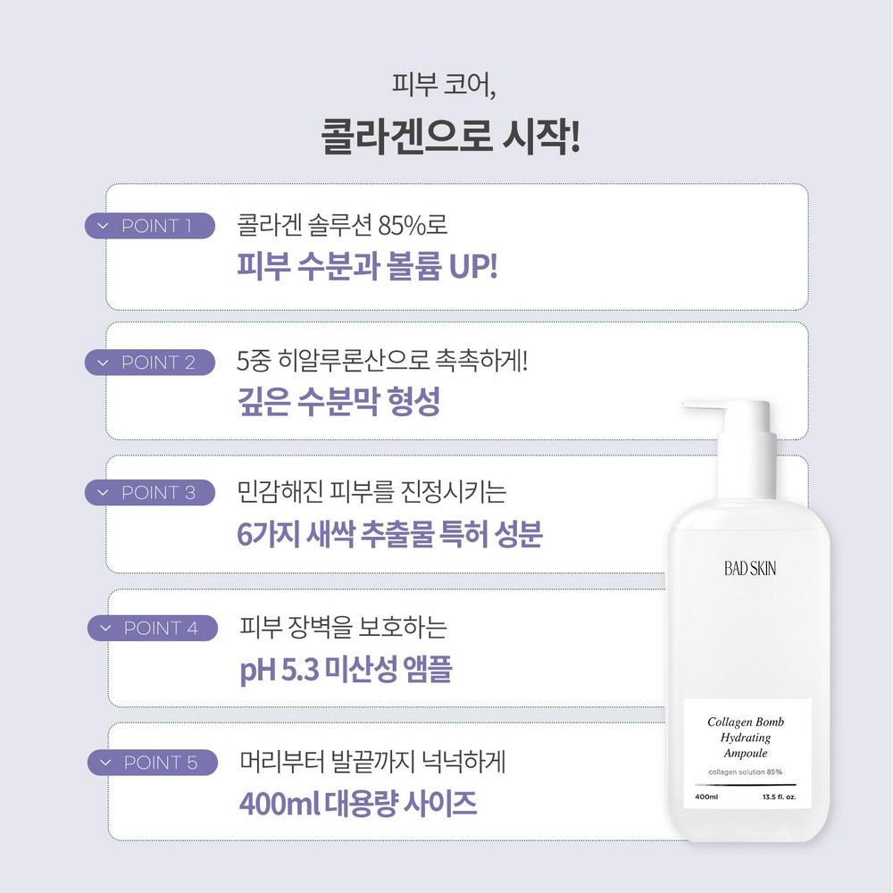 Bad Skin Collagen Bomb Увлажняющая ампула 400 мл, 1 шт.