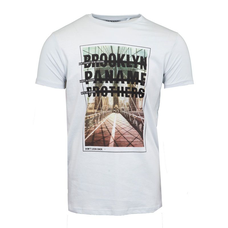 Мужская хлопковая футболка с принтом Brooklyn Bridge PANAME BROTHERS
