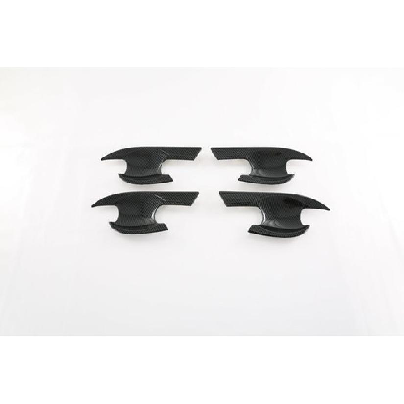 Carbon Fiber Look Door Handle Bowl Cover Trim For - Honda Civic Sedan