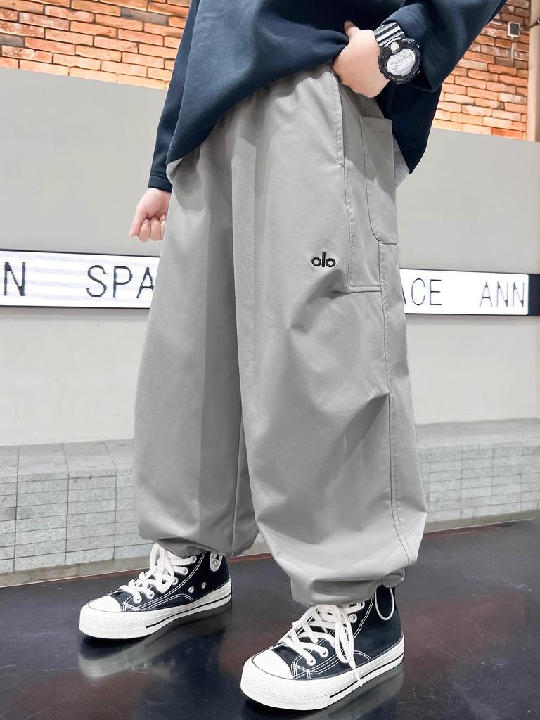 Мальчиковые брюки карго - Коллекция Осень 2025: Повседневные длинные брюки для детей среднего и старшего возраста