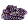 Original Punk Leopard Print Rhinestone Belt Full Diamond Belt Female Decorative Rhinestone