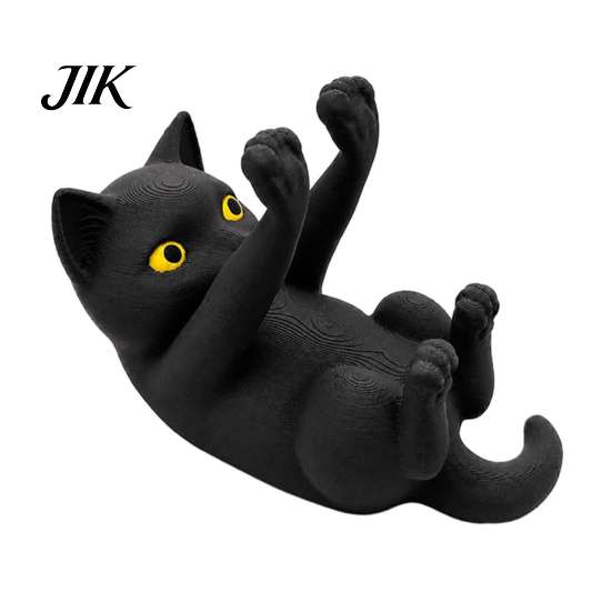 3D-печатный настольный держатель Кот Держатель для телефона, Лежащий котенок Подставка для мобильного телефона, Фигурка Офисные аксессуары для домашнего декора, Подарок Любителям Подставка для телефона