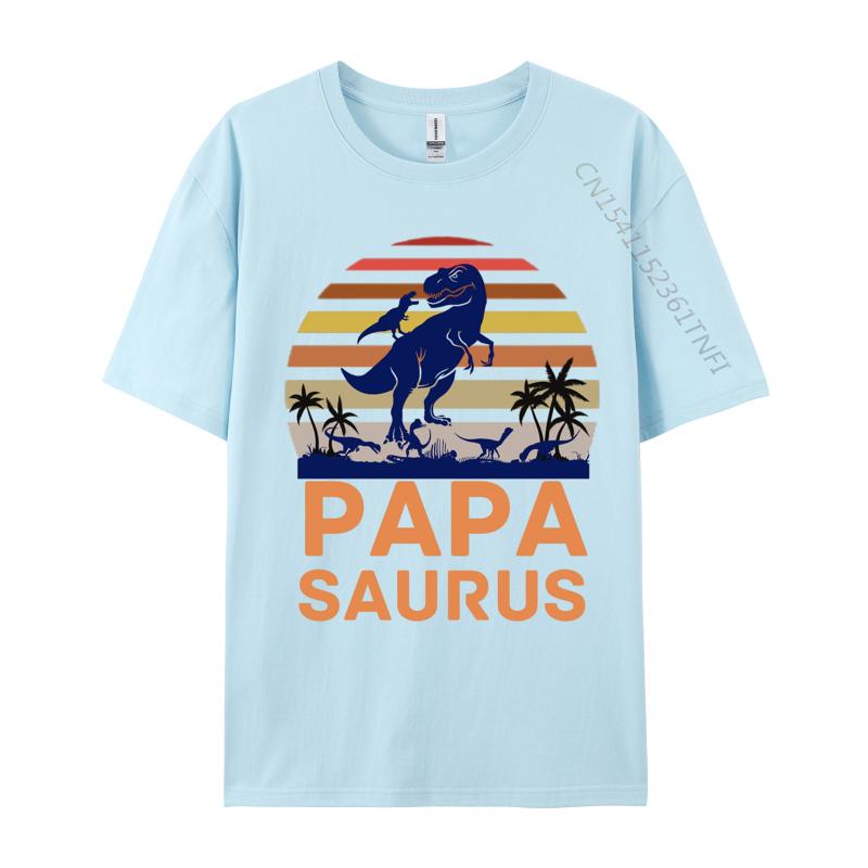 Papasaurus T Rex Dinosaur Papa Tshirt Printed On Family T Shirt Tops Tees For Unisex TeeShirt Vintage T Shirt
