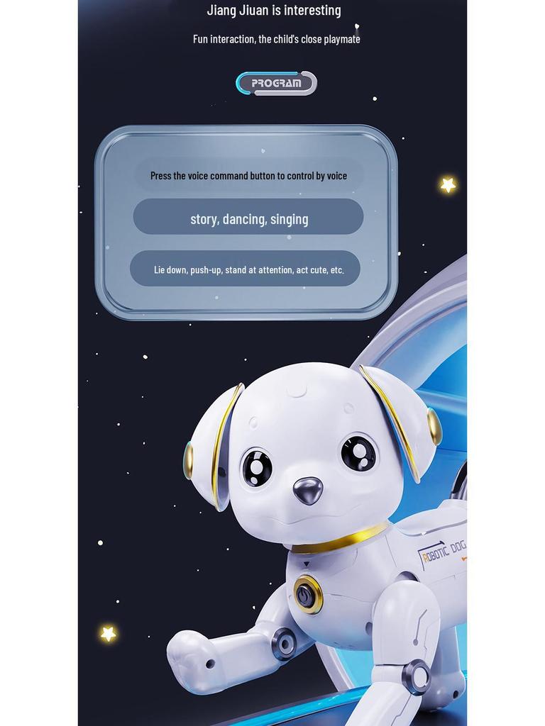 Children's Smart Remote Control Robot Dog Toy: Stunt, Music, Dancing, and Electric Features