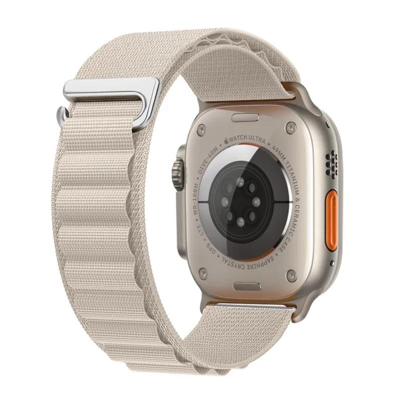 Ремешок Alpine Loop для Apple Watch Ultra 3 Ремешок 49 мм 11 10 9 8 7 46 мм 42 мм 45 мм 41 мм Нейлоновый Спортивный Браслет iWatch 6 5 SE 44 мм Ремень