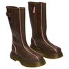 Dr. Martens Ботинки Buzz Hi из кожи, повседневные, универсальные, высокие, на платформе 4,7 см, женские, коричневые 42843200