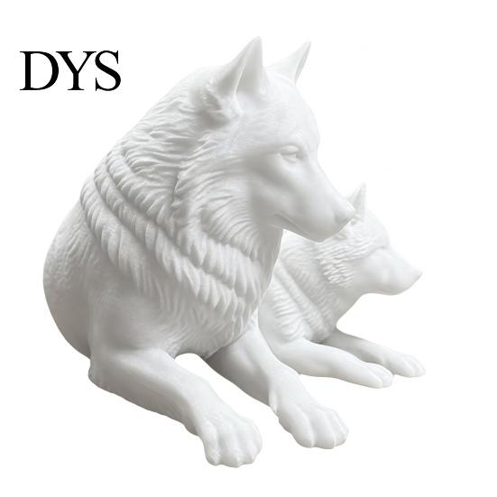 Современные Минималистичные Фигурки Животных 3D Печатная Фигурка Волка, Статуэтка Родителей и Ребенка, Символические Украшения для Офиса, Скульптура Гостиной, Спальни