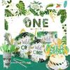 Make Your Party Shine With These Green Themed Forest Animal Wild One Decorations