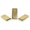 Pack of 3 Gold Bar Paper Weight for Office Table, Stylish Gift for Men, Women, Fancy Gifts for Birthday, Anniversary, Jewellery Shop Decoration
