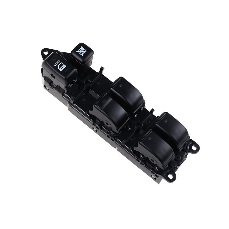 Window Control Switch Suitable for Lexus GX470 2003-2009 ABS Black Window Switch Button Cover
