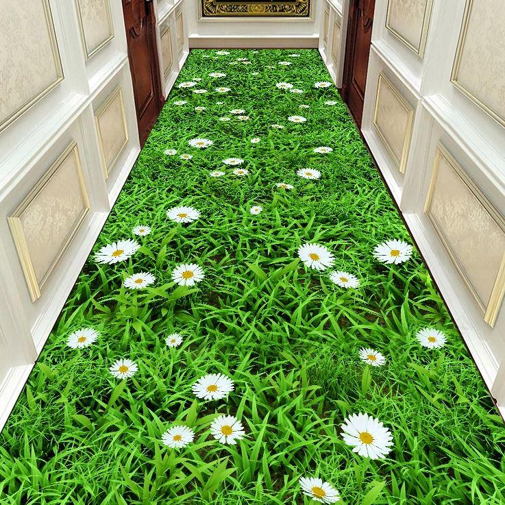 Europe Corridor Carpets Hotel Long Aisle Rug Entrance/Hallway Anti-Slip Stair Carpet Floor Rugs
