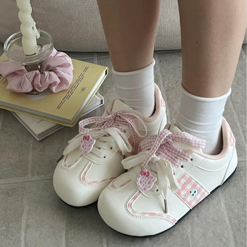 Pink Puff Board Shoes Female Ugly Cute 2025 Summer New Chic Niche Design Korean Version of Student Sports Little White Shoes
