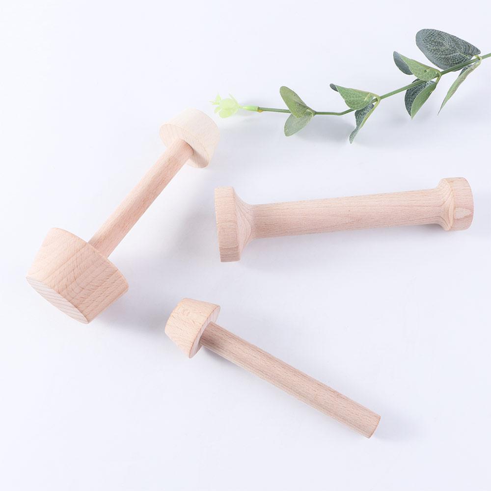 Cake Portable Double Sided Wooden Egg Tart Pusher Tart Tamper Eggtart Mold Pastry Tools Dough Press
