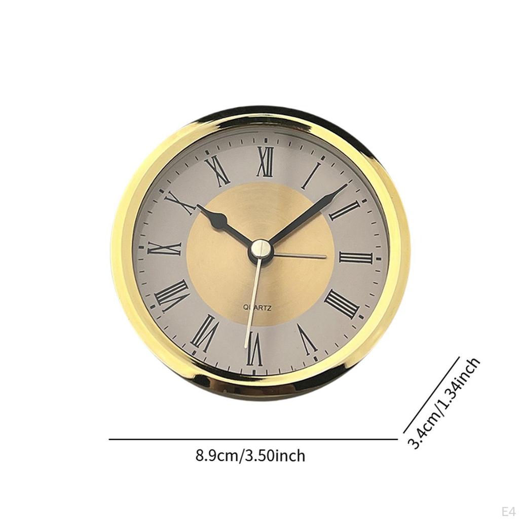 Круглые вставные часы с головкой Mini Modern с римскими цифрами 3,5 дюйма для гостиной