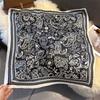 70 см Маленький квадратный женский шарф из искусственного шелка Хиджаб Женская повязка на голову Платок Тонкий галстук-шарф Накидка
