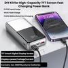 DIY Power Bank Main Board 11.1W Fast Charging Module 1.96'' TFT Display PD QC FCP SCP VOOC For 1.7V Lithium Battery Type-C USB