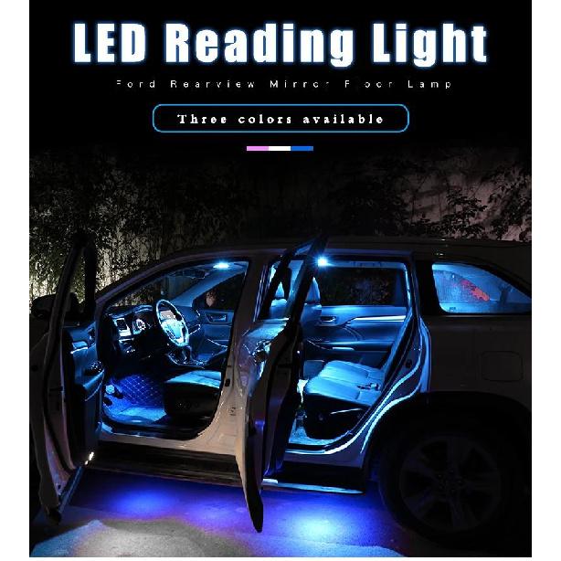 For Honda Civic 8 2006 2007 2008 2009 2010 2011 4pcs Car Interior 12V LED Reading Atmosphere Lamp Bulbs Trunk Lights Accessories Dome Lights 6