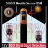 2pcs Car Blind Spot Radars Detection System BSD Warning Light Ultrasonic Sensor Change Lane Driving Assistance Reverse Radars