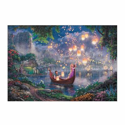 Tenyo [Сделано в Японии] Серия «Витражное искусство Gyutto» 500 деталей Пазл Disney Рапунцель (25x36см) DSG-500-635 с Сервисной картой