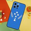 Kosrae Flag Phone Case For iPhone 17 Pro Max 16 14 13 12 11 15 Pro Max Plus 12 13 Mini 16e 17 Air Cover