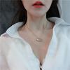 Copper Micro-inlaid Zircon Fashion Necklace Pearl Shell Necklace Colorfast Niche Design Clavicle Chain