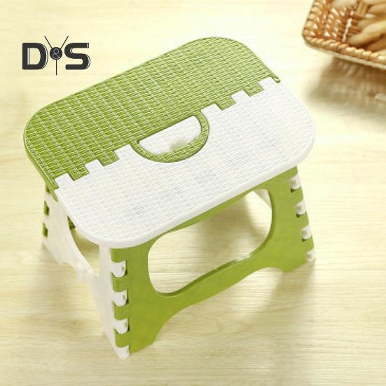 Пластиковый складной табурет с ручкой, портативный, легкий, прочный, для кемпинга, охоты, пикника, рыбалки, мини-складной стул-стремянка
