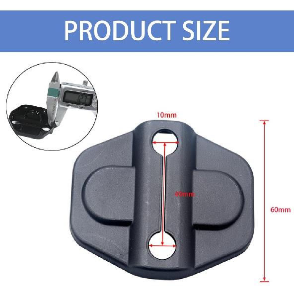 6-Pack Door Lock Cover Buckle Decor Trim for Jeep Wrangler JL JLU 4XE Unlimited Sahara Sports Rubicon Gladiator JT 2018 2019 2020 2021 2022 2023 2024