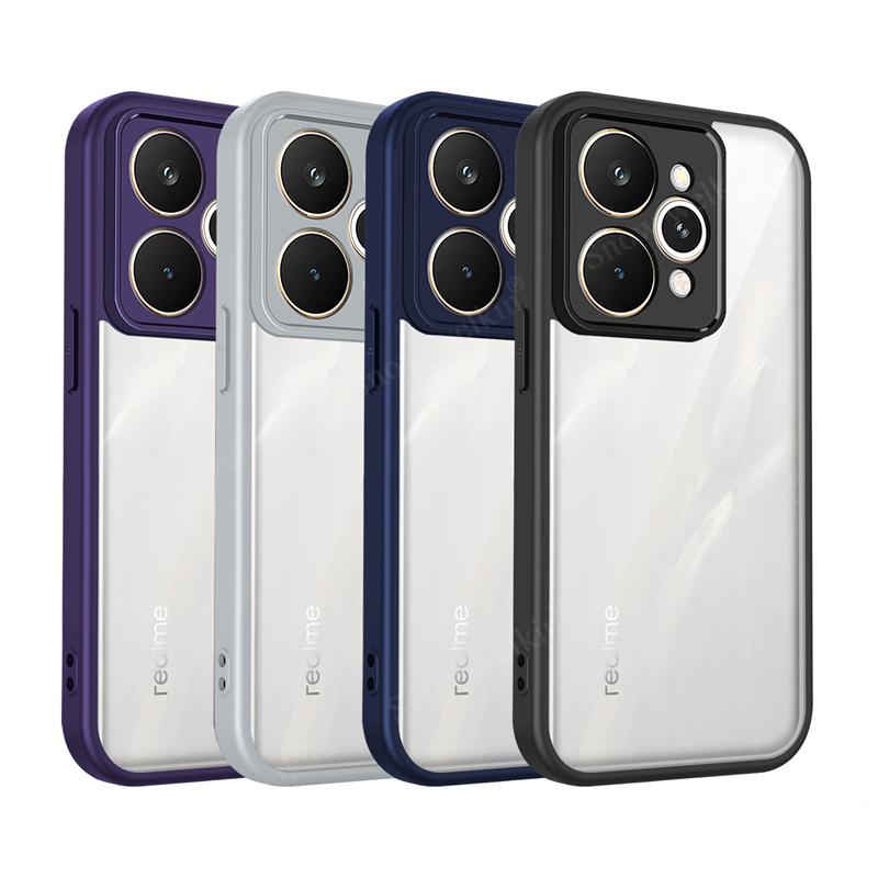 Прозрачный силиконовый чехол для Realme 15 Realme15 Pro 15Pro 15T 15X Realme15T Задняя панель из ПК TPU бампер Ударопрочные чехлы для телефона Чехол
