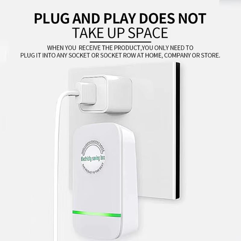Intelligent Electricity Saving Box Wide Voltage Compatible ABS Flame Retardant Energy Saver for Home Office Use