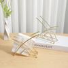 1pc/2pcs-Napkin Holder Metal Paper Stand Tissue Dispenser Luxury Retro Table Decoration Freestanding Home Decor